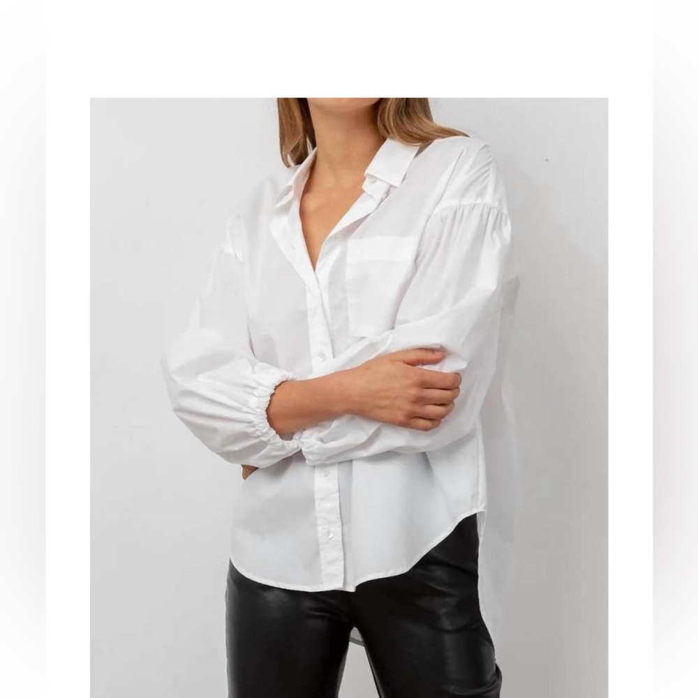 Rails -White Button-Up Blouse
